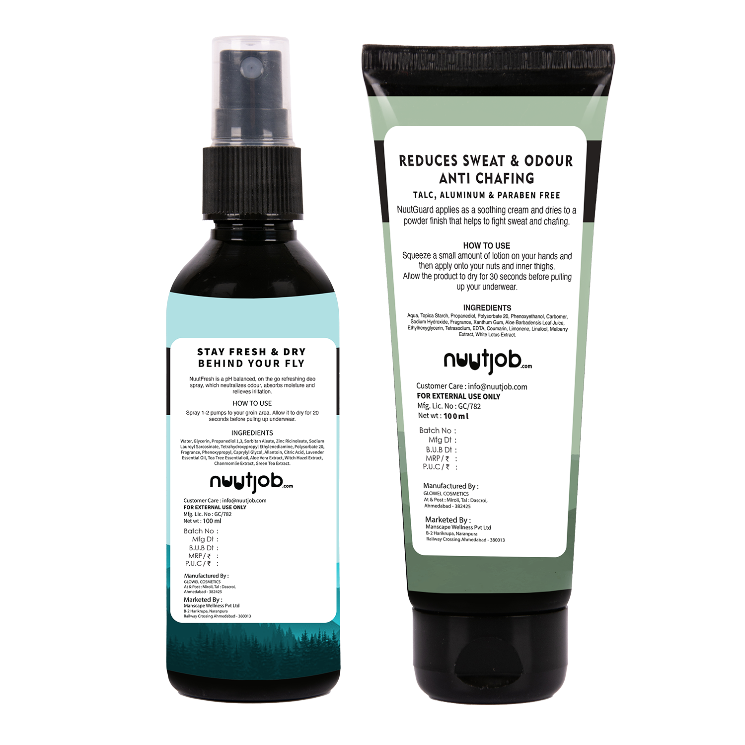 Stay Dry 200ml Combo Intimate Liquid Powder + Intimate Deo Spray